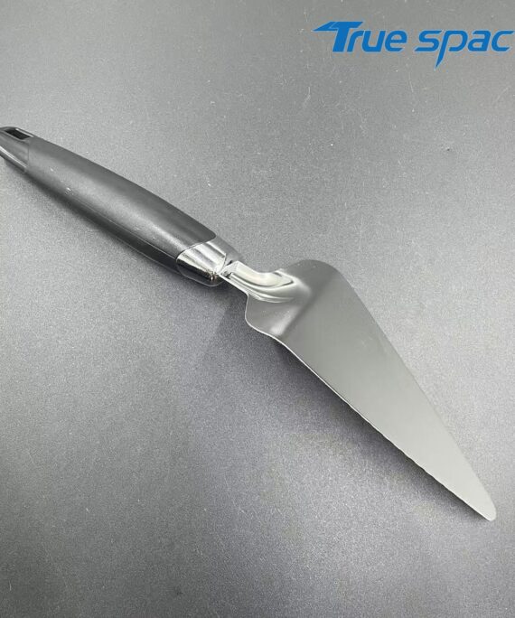 Hot-selling stainless steel kitchenware, a two-sided serrated comfortable handle spatula and cheesecake spatula