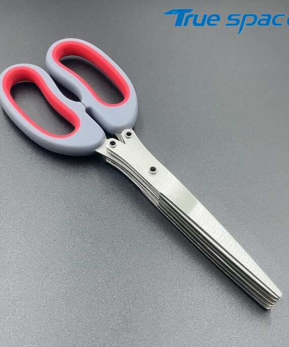 Kitchen Accessories Stainless Steel Multipurpose Kitchen Chopping Shear Multi-layer Herb 5 Blade Kitchen Scissors Set With Cover