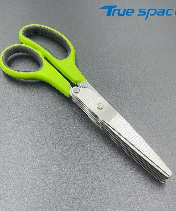 Kitchen Baby Food Scissors, Multi-functional Vegetable and Meat Slicer, Stainless Steel Scallion Scissors