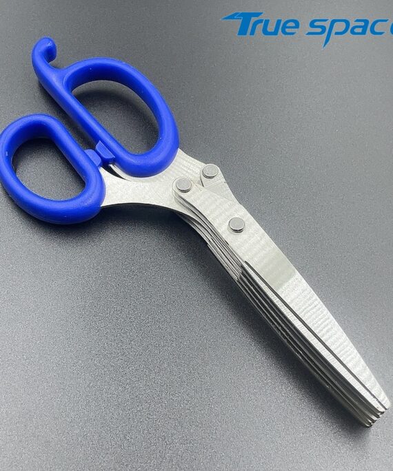 Multi-functional Household Multi-layer Stainless Steel Kitchen Scallion and Vegetable Shears