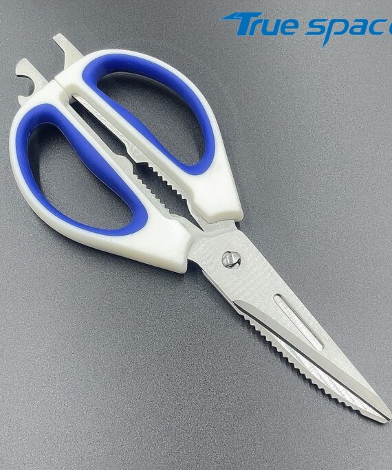 Sharp Kitchen Scissors, Anti-slip Handle, Chicken Bone Serrated Edge Stainless Steel Scissors