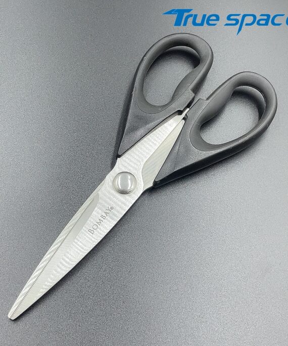 Stainless Steel Black Scissors with a Blunt Top, Household Student Stationery