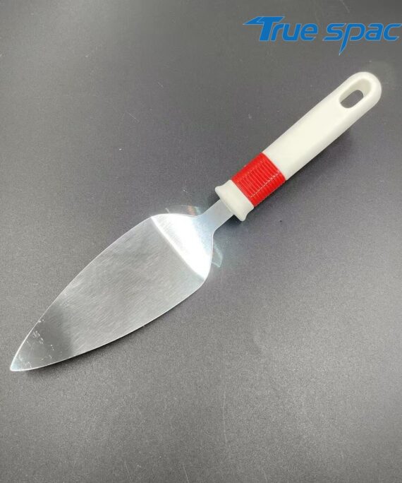 New stainless steel cake spatula in stock for wholesale, plastic handle pizza spatula, kitchen accessories