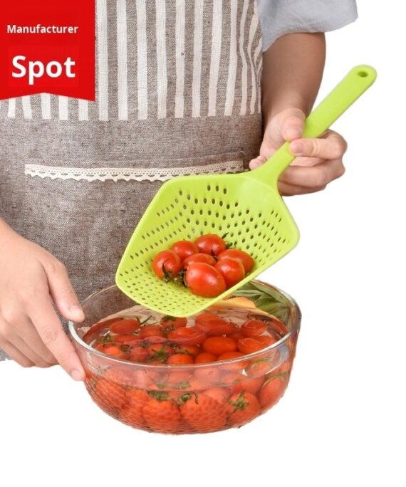 Stock Fine Mesh Pasta Scoop Water Filter Spoon Strainer for Cooking Noodle Scoop and Filter Net Spoon