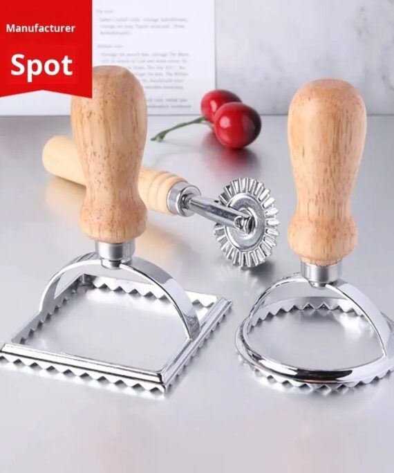 Zinc Alloy Kitchen Gadget Metal Dumpling Skin Lace Embossing Tool and Cake Cutter for Baking