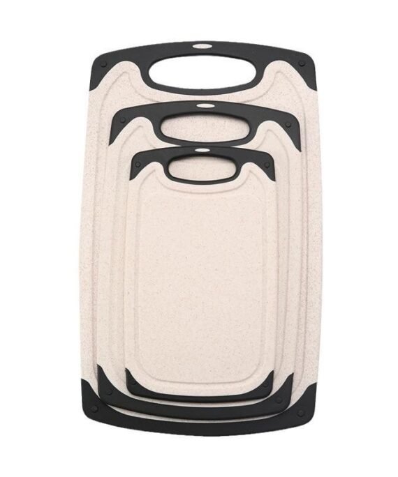 Stock Three-Piece PP Plastic Cutting Board Set Baby Food Fruit Chopping Board Wheat Straw Convenient Combination Cutting Board