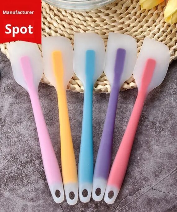 Integrated Translucent Silicone Large Baking Tool Cake Cream Spatula & Rubber Mixing Scraper Wholesale Baking & Pastry Tools