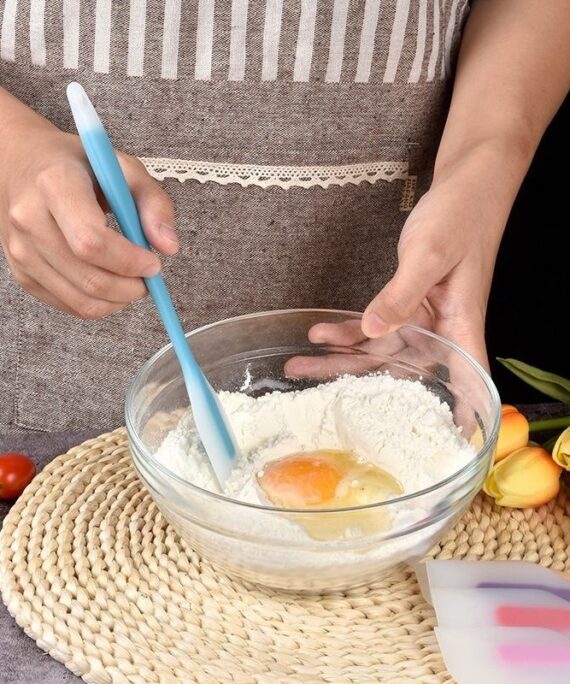 Integrated Silicone Spatula Translucent Small Baking & Pastry Tools Cake Cream Spatula & Mixing Knife