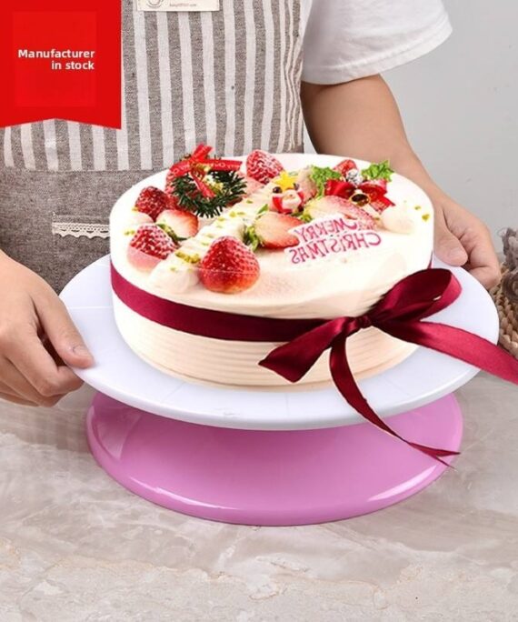 Lightweight Stable Cake Decorating Turntable DIY Mold Rack Plastic Cake Rotating Stand Wholesale Stock