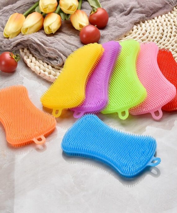 Manufacturer Stock Dishwashing Cleaning Brush Non-Stick Oil Kitchen Pet Brush Scouring Pad Heat Insulation Non-Silicone
