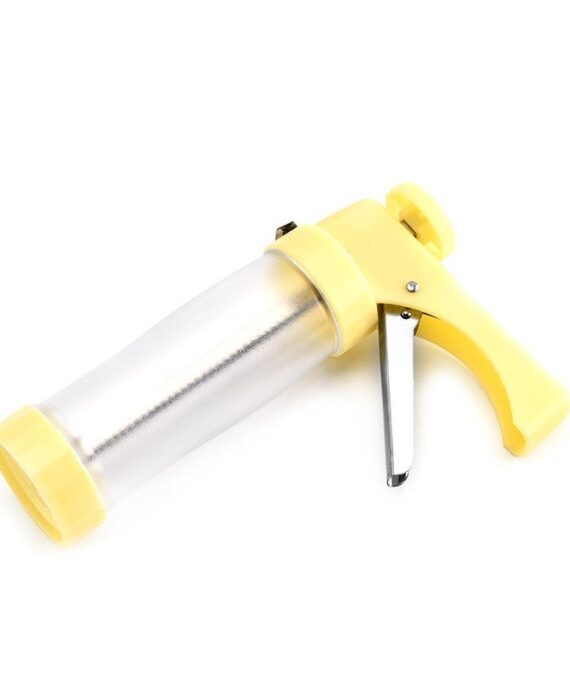 DIY Kitchen Gadgets Home Baking Set Plastic Tube-Type Squeeze Cream Applicator & Cookie Cutters for Cake & Cookie Decorating