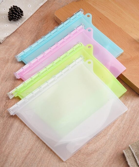 Cross-Border Self-Sealing Silicone Storage Bags for Food Vacuum Packaging Freezing Broth Fresh-Keeping and Sealed Storage
