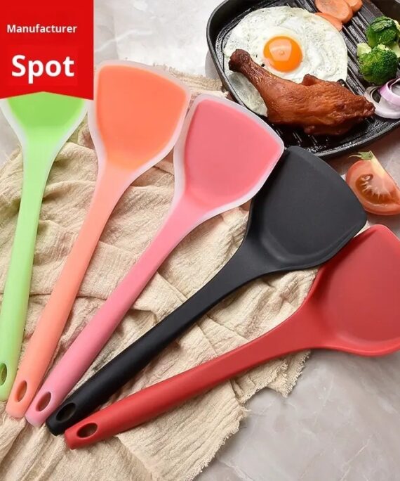 Silicone Kitchenware Household Cooking Shovel Non-Stick Pan Chinese-Style Semi-Transparent Frying High Heat Resistance