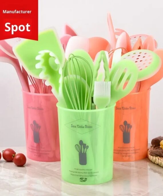 Spatula Spatula Soup Spoon Colander Silicone Cookware Cooking Baking Cookware Set
