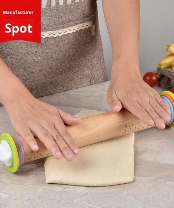 Baking Tools: Adjustable Thickness Short Rolling Pin, Dumpling Wrapper Rolling Pin, Household Scale Rolling Pin