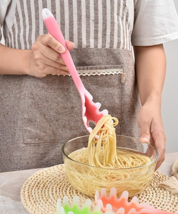 Silicone Noodle Filter Spoon, Household Kitchen Utensils, Silicone Claw Filter, Noodle Hot Pot Filter Spoon
