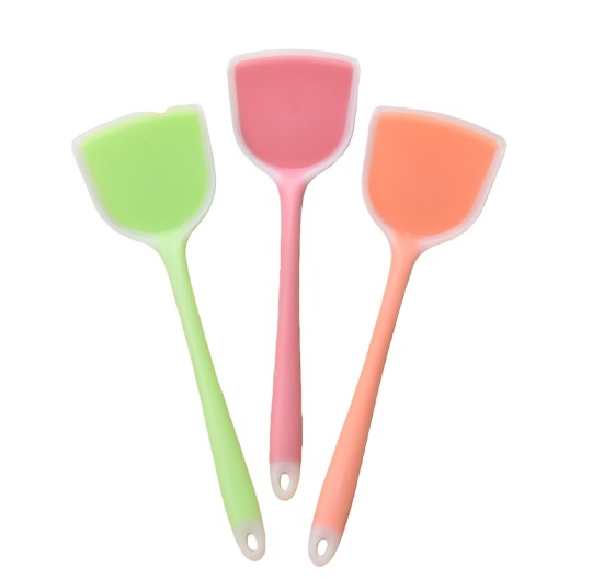 Non-stick Pan Spatula, Kitchen Cooking and Stir-frying Spatula, Chinese-style Silicone Semi-permeable Spatula