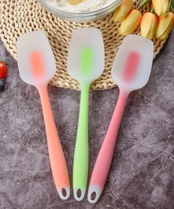 One-piece Silicone Spatula for Baking Tools, Household Cake Cream Rubber Spatula, Stirring Scraper