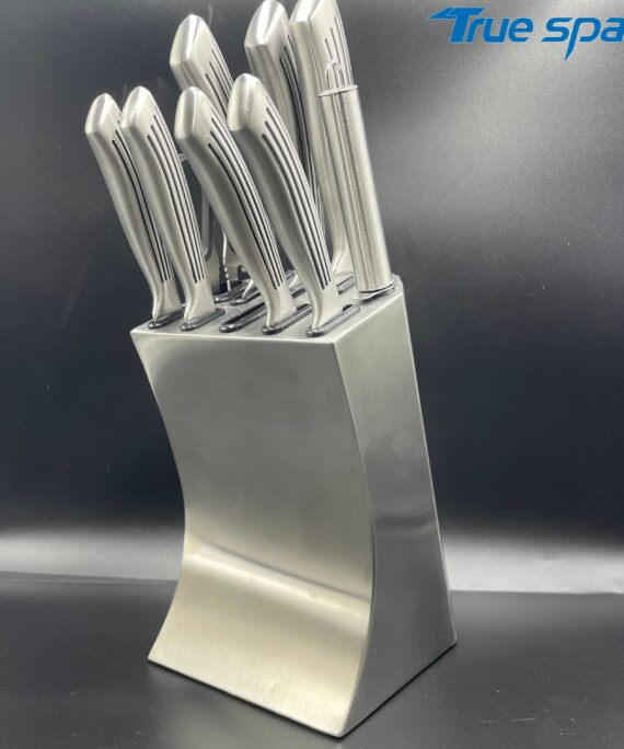 The Best-selling Professional Stainless Steel Kitchen Knife Set Includes a Knife Sharpener and Kitchen Scissors