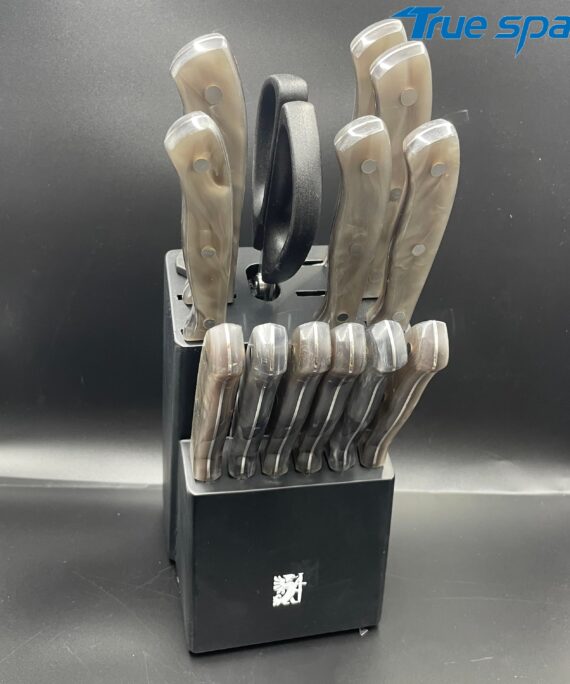 Best-selling Professional Chef Knife Set - 15-piece Stainless Steel Knife Set, with Plastic Handle