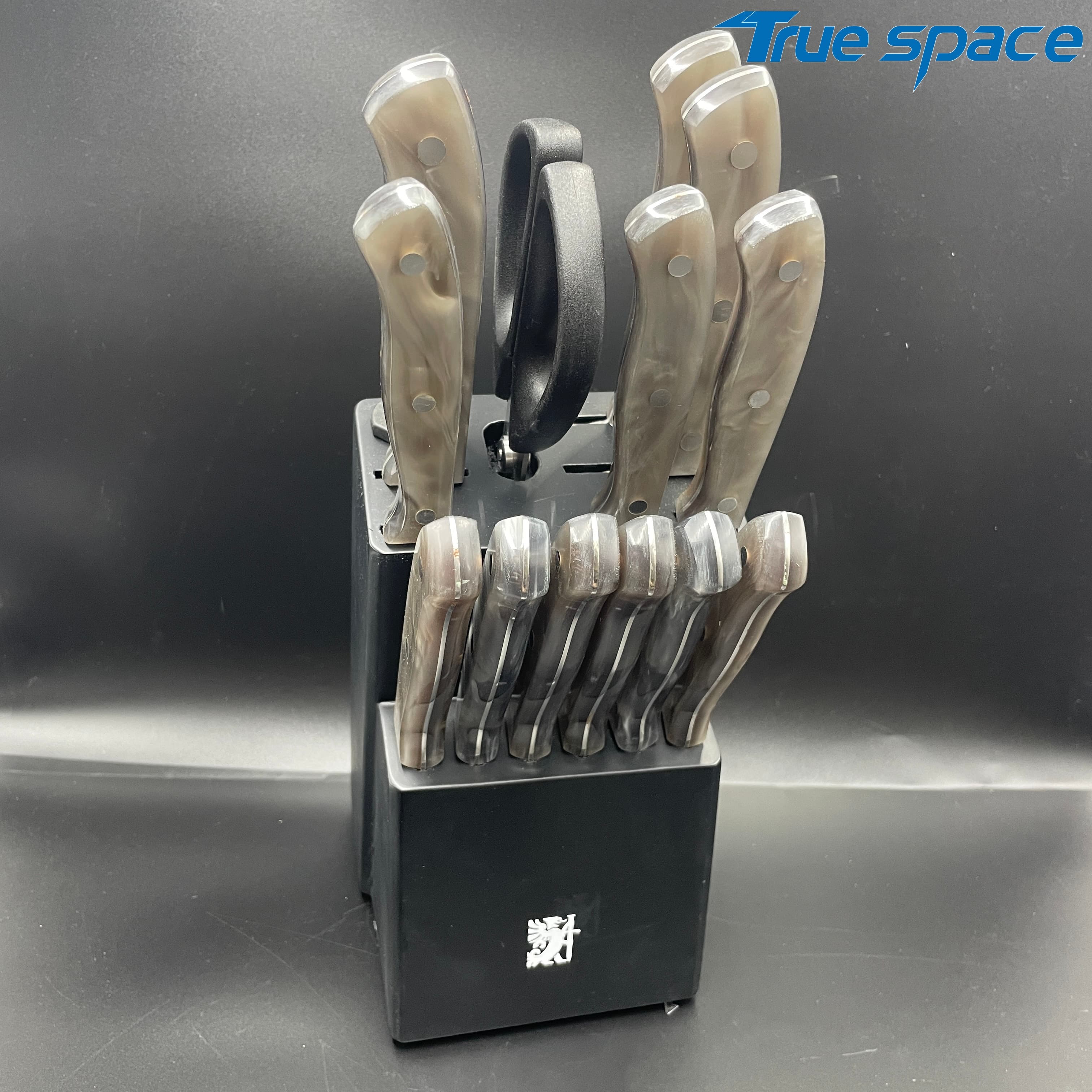 Best-selling Professional Chef Knife Set - 15-piece Stainless Steel Knife Set, with Plastic Handle