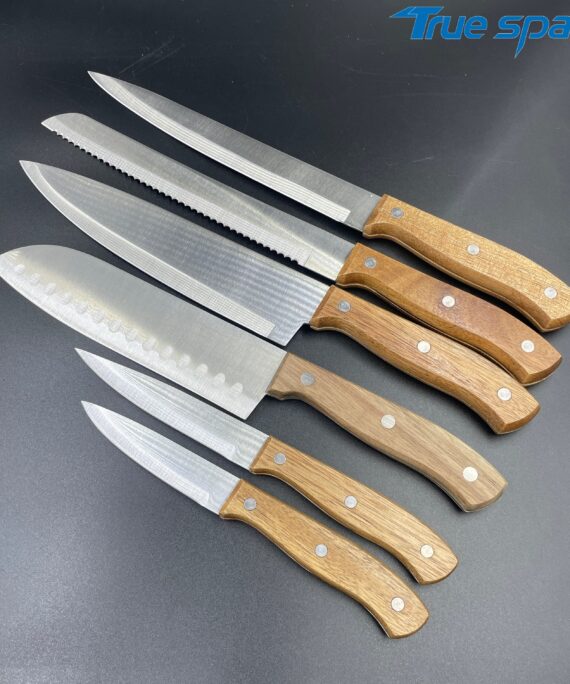 Professional Wholesale Chef's Knife 6-piece Set - Stainless Steel Knife for Fruits, Vegetables, Bread and Kitchen Use