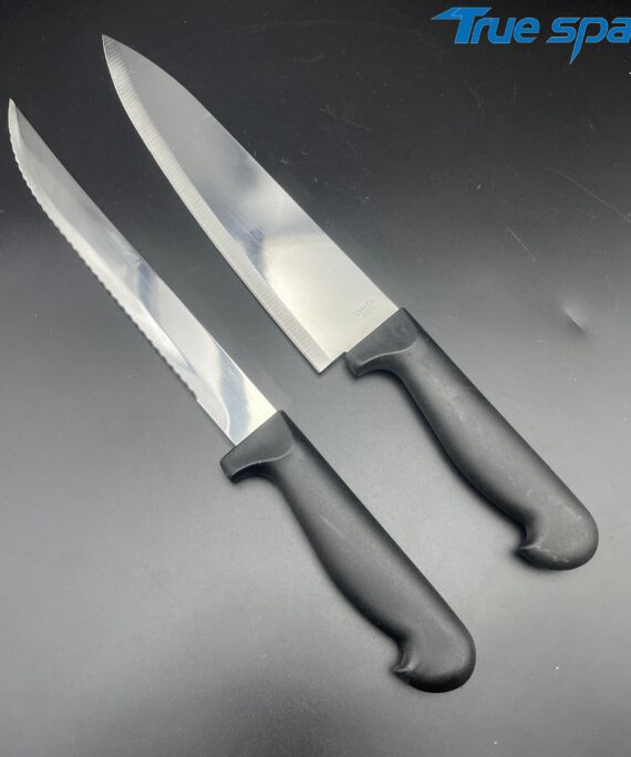 PP Handle Eco-friendly Dual-purpose Stainless Steel Chef's Knife Set Professional Kitchen Knives sharp Cutting Tools