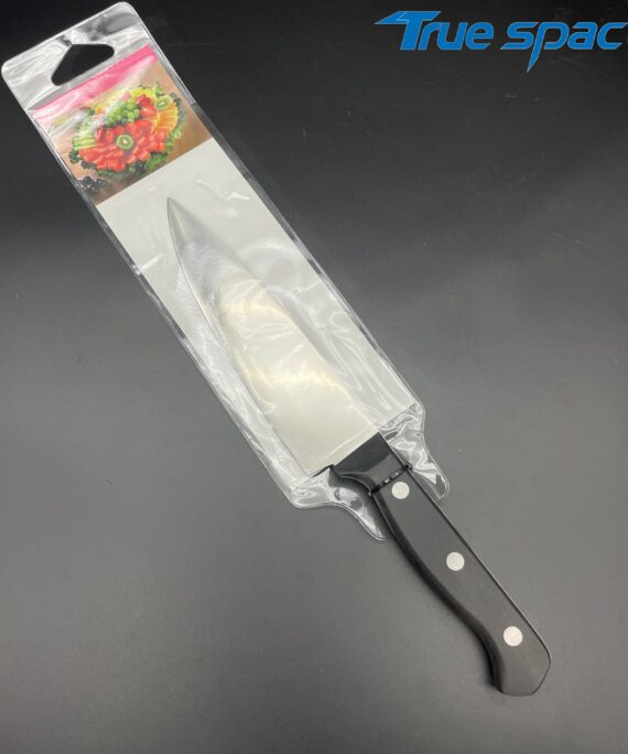 Professional Stainless Steel sharp Chef's Knife with Plastic Handle, Suitable for Cutting Meat in the Kitchen