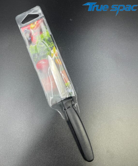 Factory Wholesale Kitchen Small Tools - Sharp-edged Stainless Steel Slicing and Cutting Fruit Knife with Plastic Handle