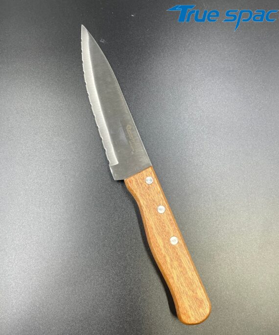 New Product Idea: 2026 Modern Style Classic Kitchen Knife with Serrated Stainless Steel Blade and Wooden Handle