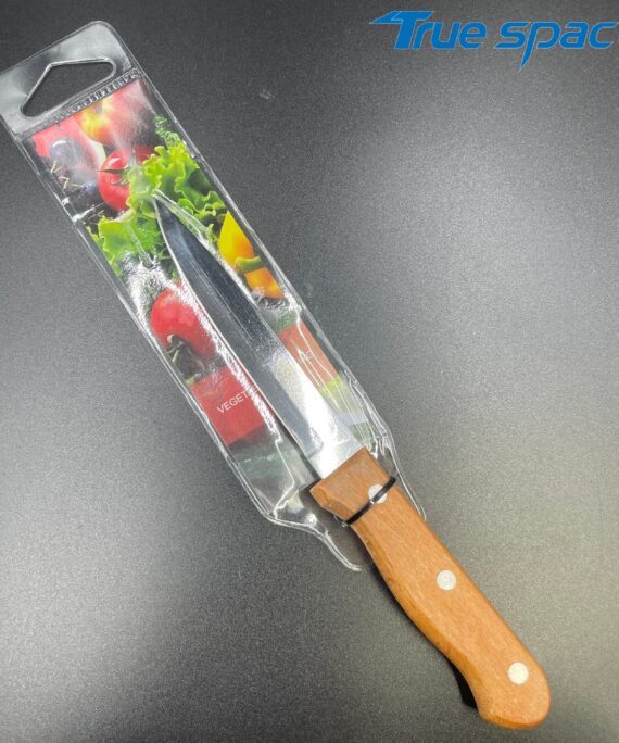 Stainless Steel 3Cr Series Multi-purpose Kitchen Knife with Wooden Handle and Mirror-polished Blade