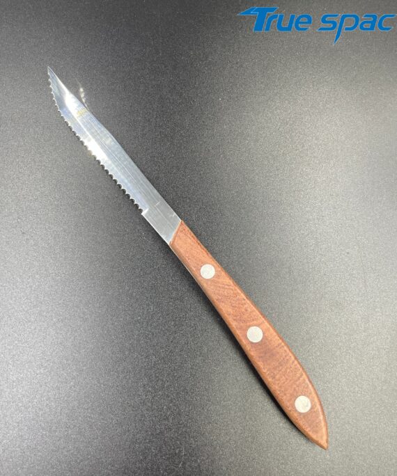 Stainless Steel Steak Knife Bread Knife with Wooden Handle, Environmentally Friendly and Dexterous, Suitable for Kitchen Use