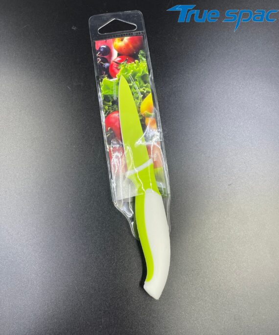 Best-selling Chef's Knife with Professional Non-stick Coating and Colorful Plastic Handle, Suitable for Fruit Cutting