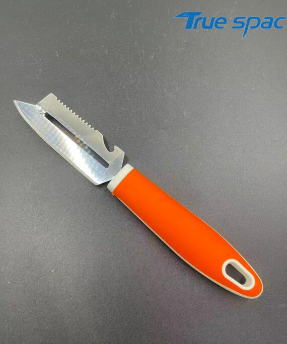 Hot-selling factories can customize multi-functional stainless steel fruit and potato peelers with orange plastic handles