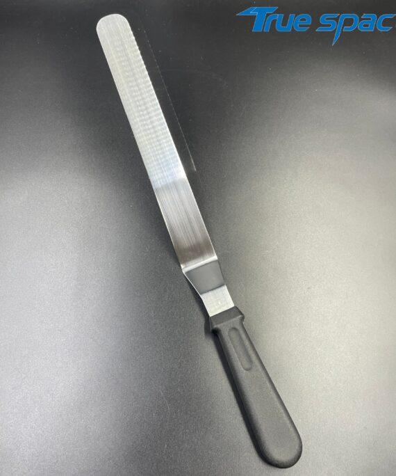 High-quality Stainless Steel Curved Cake Scraper with Plastic Handle, Butter Scraper Baking Tool