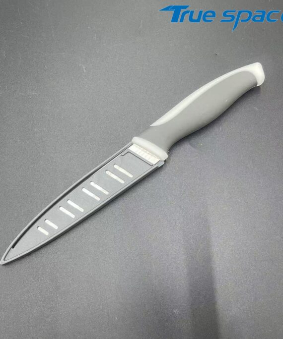 Kitchen fruit and vegetable knife, with sharp slicing and cutting edges