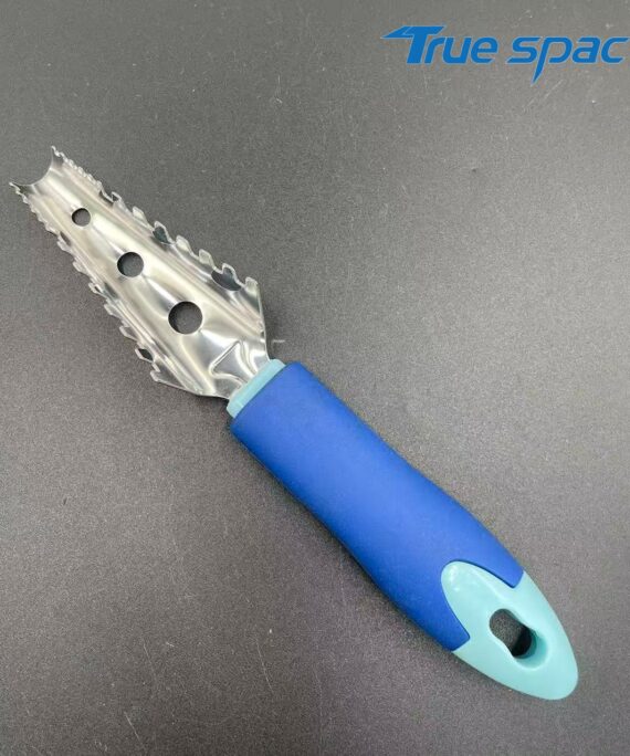 Portable stainless steel fish scale remover and seafood knife is a faster and easier tool for removing fish scales