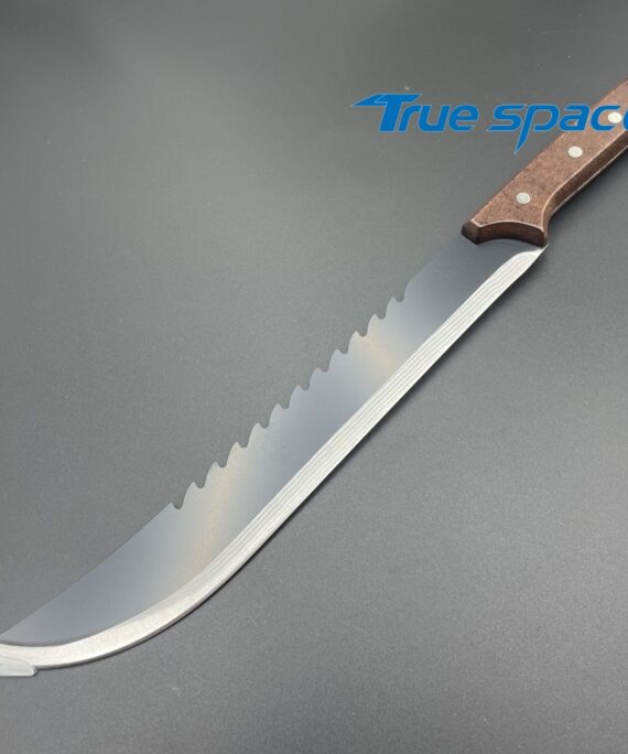Extra-long stainless steel blade, wooden handle, butcher's knife, chef's knife, meat cutter