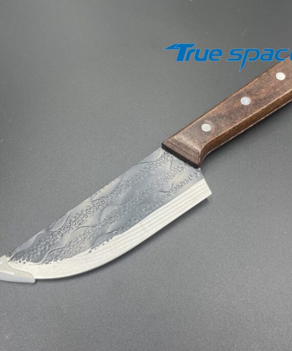 High-quality Stainless Steel Forged Chef's Knife with a sharp Wooden Handle for Meat Cutting, a Household Kitchen Knife