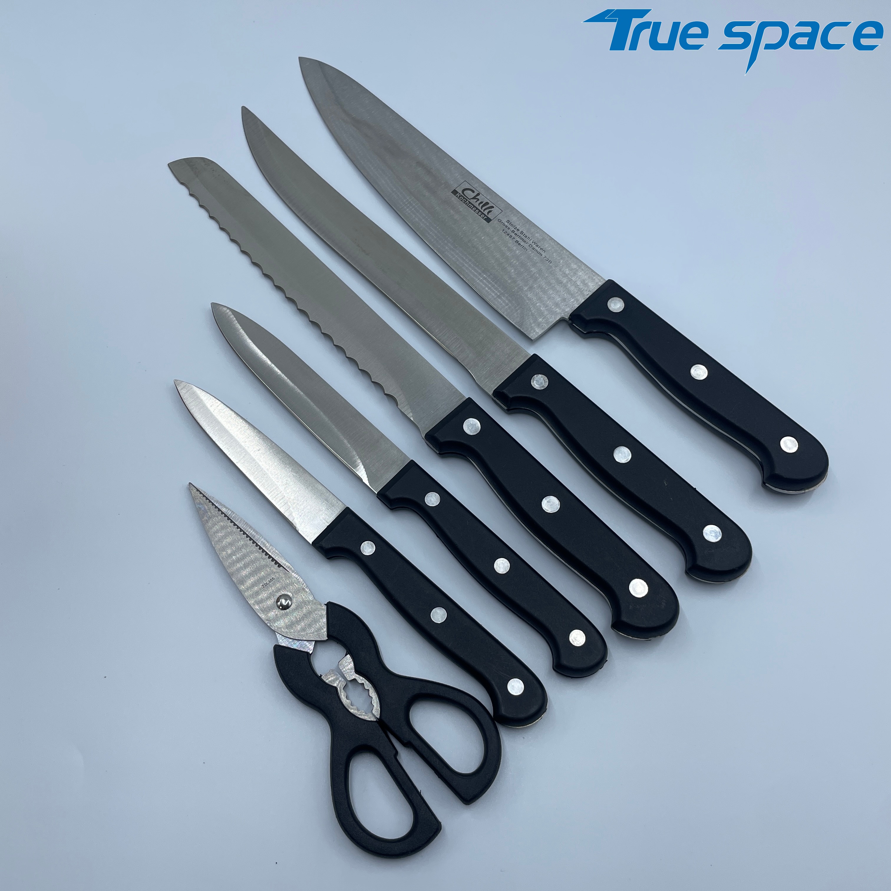 New Kitchen Multi-functional Household Knife 7-piece Set of Stainless Steel Kitchen Knife - Image 10