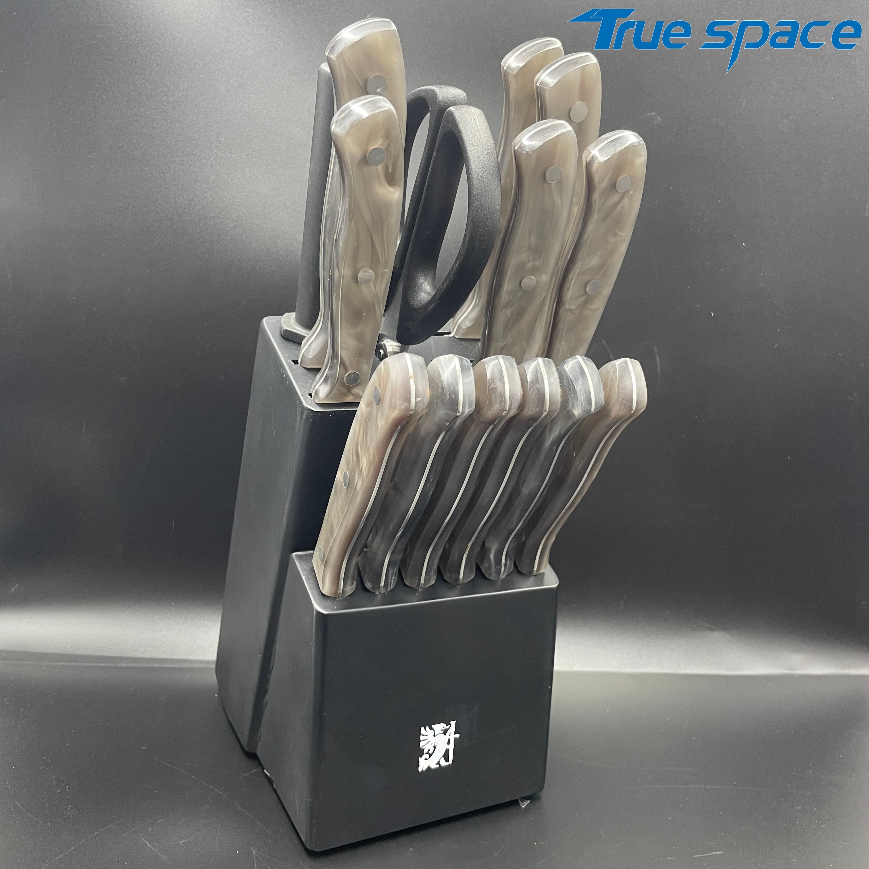 Best-selling Professional Chef Knife Set - 15-piece Stainless Steel Knife Set, with Plastic Handle - Image 10