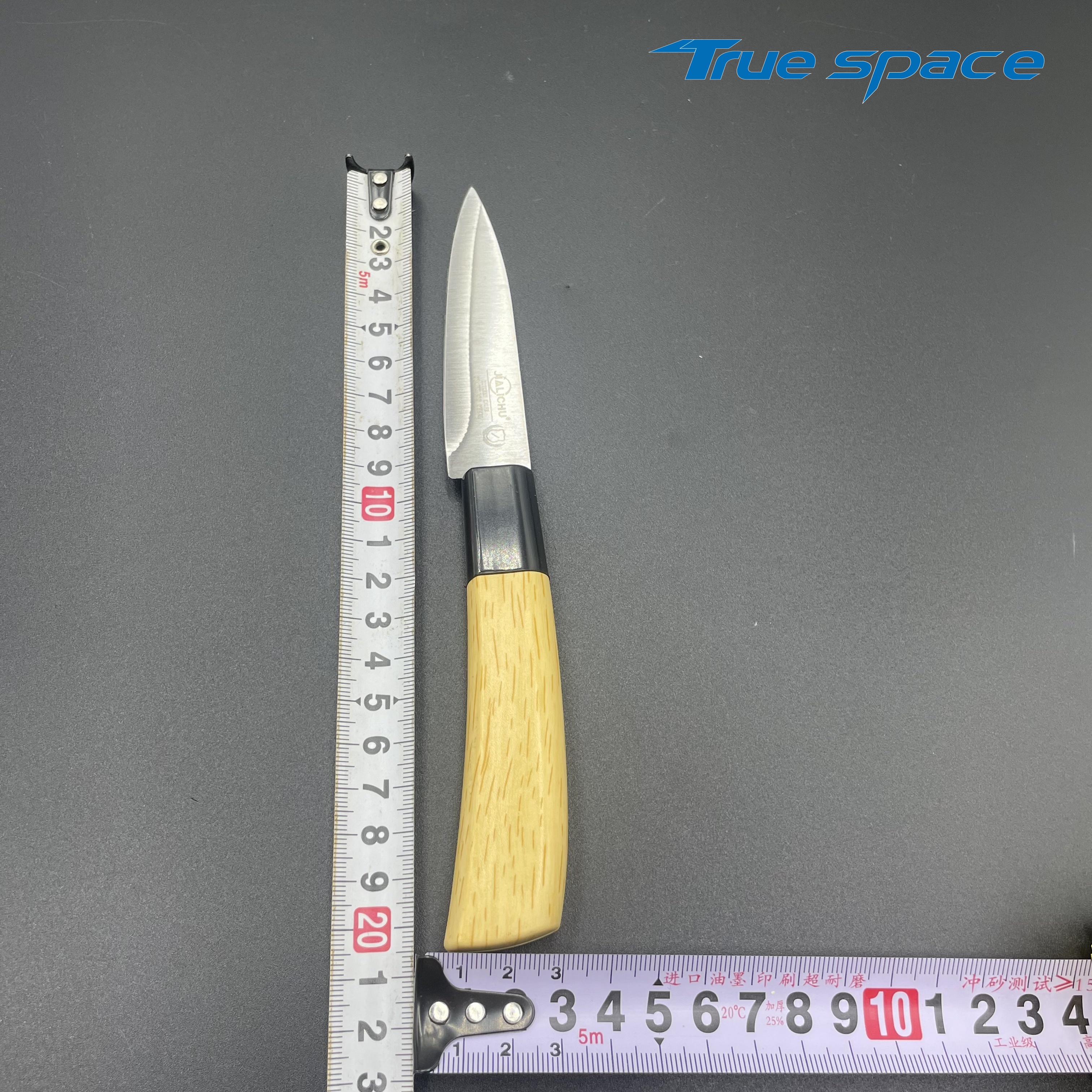 High-quality 6pcs Wooden Handle Stainless Steel Knife Set with Acrylic Stand - Image 10