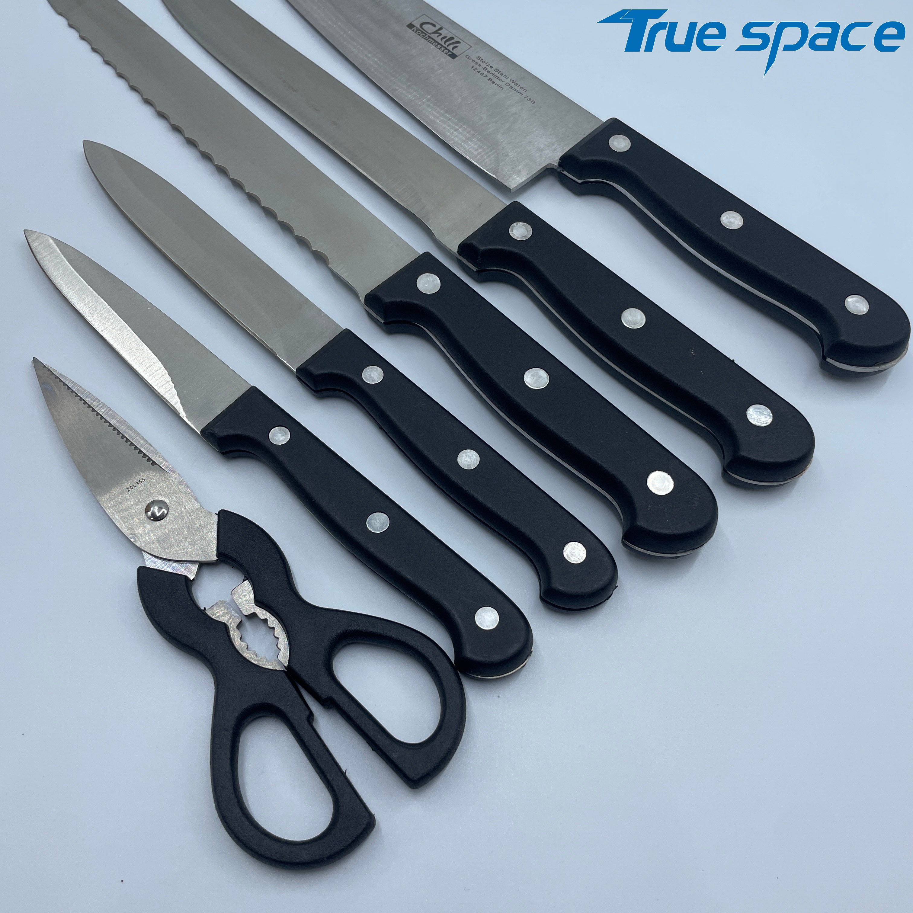 New Kitchen Multi-functional Household Knife 7-piece Set of Stainless Steel Kitchen Knife - Image 11