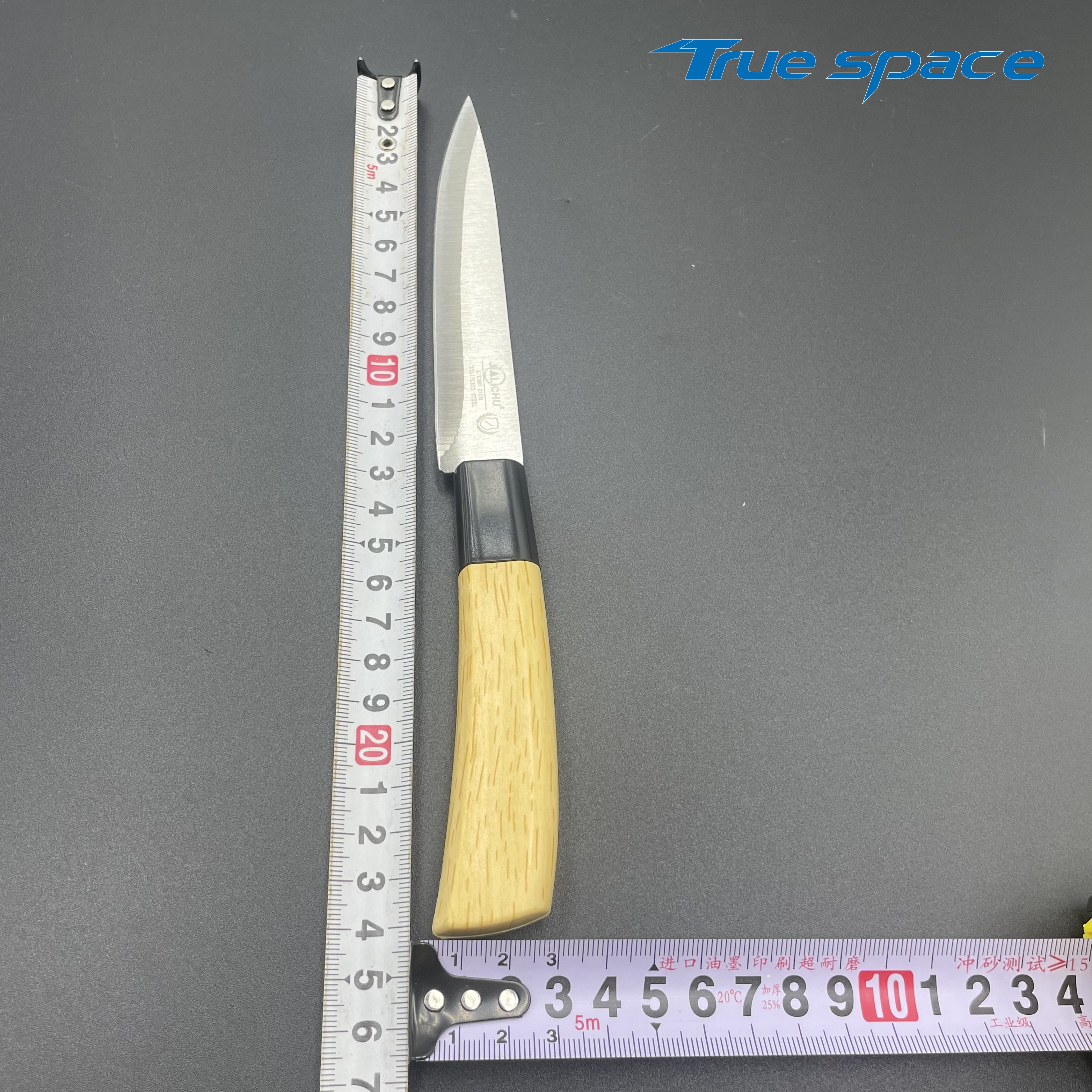 High-quality 6pcs Wooden Handle Stainless Steel Knife Set with Acrylic Stand - Image 11