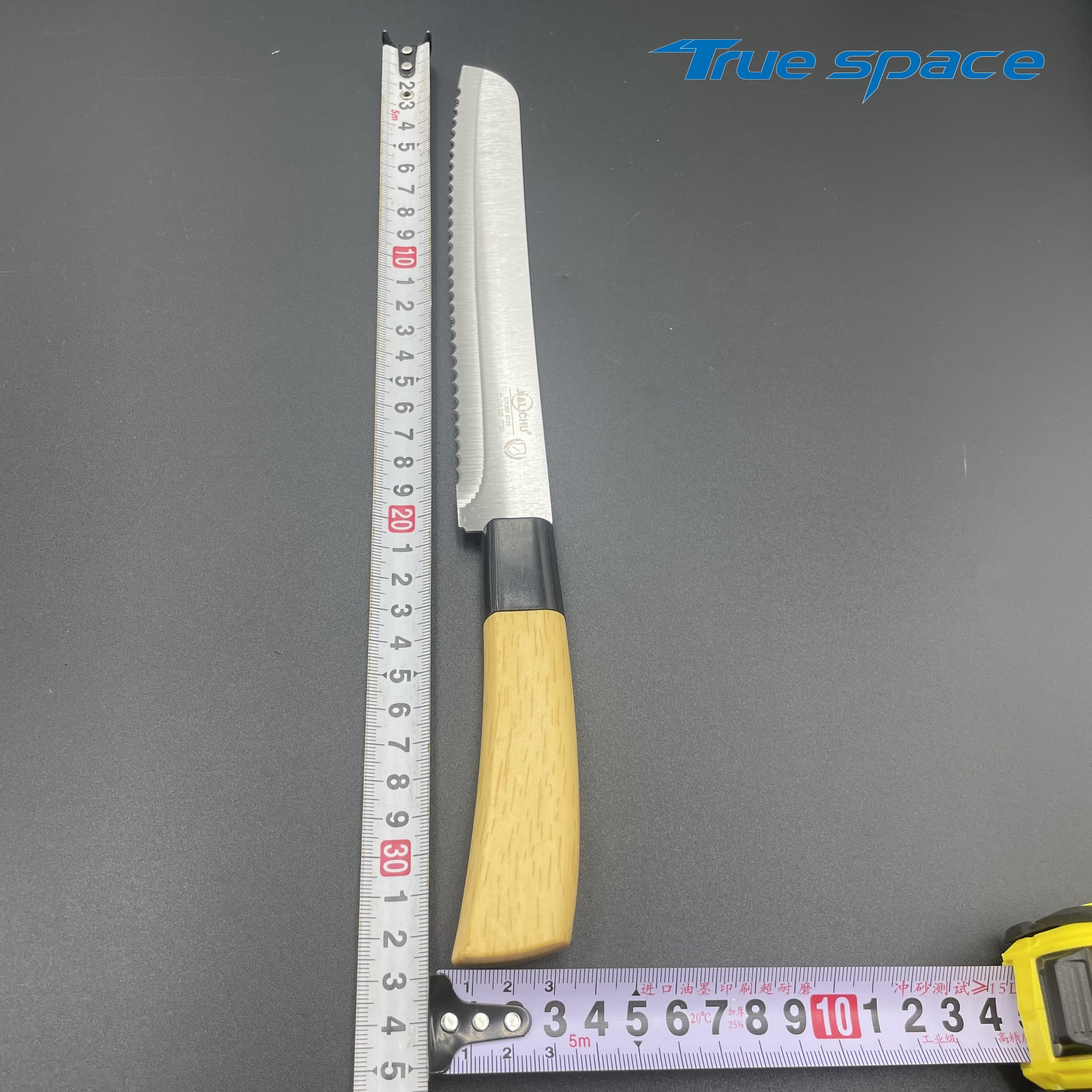 High-quality 6pcs Wooden Handle Stainless Steel Knife Set with Acrylic Stand - Image 13