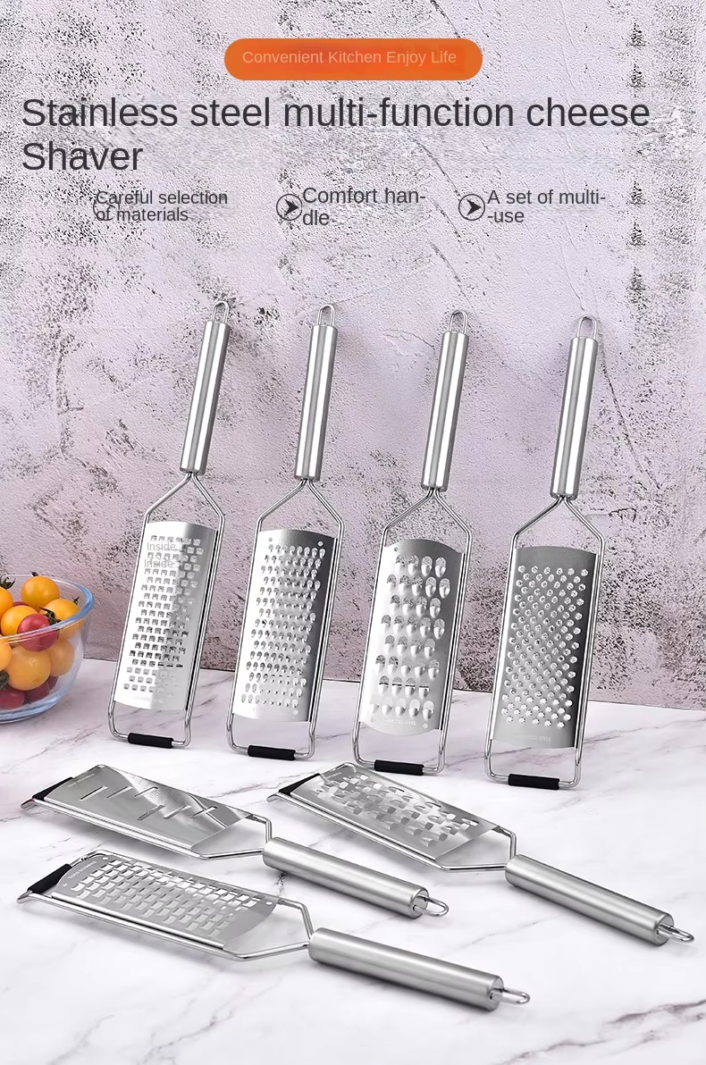 Stainless Steel Automatic Three-in-One Cheese Shaver Scraper Grater Multifunctional Cheese Cutter for Carrots and Corn - Image 13