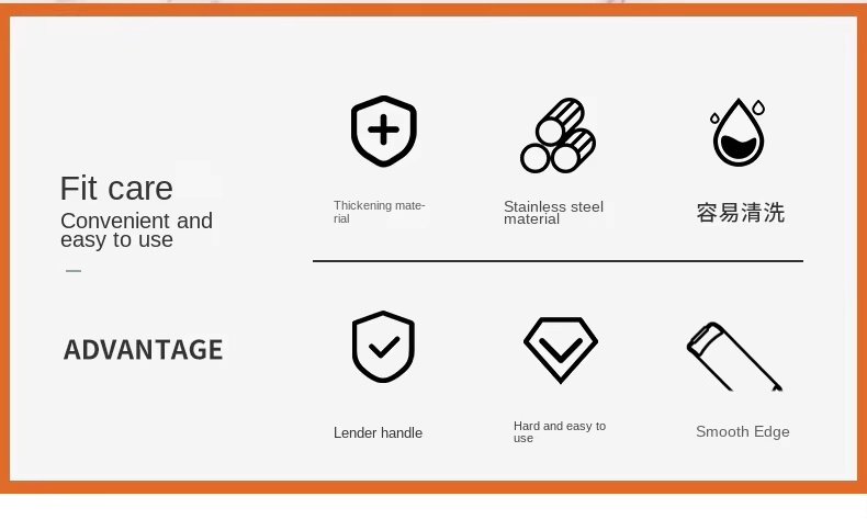 Hand-held Manual Stainless Steel Garlic Grinder Peeler Grater Kitchen Gadget Set Multi-Function 6-Piece - Image 13