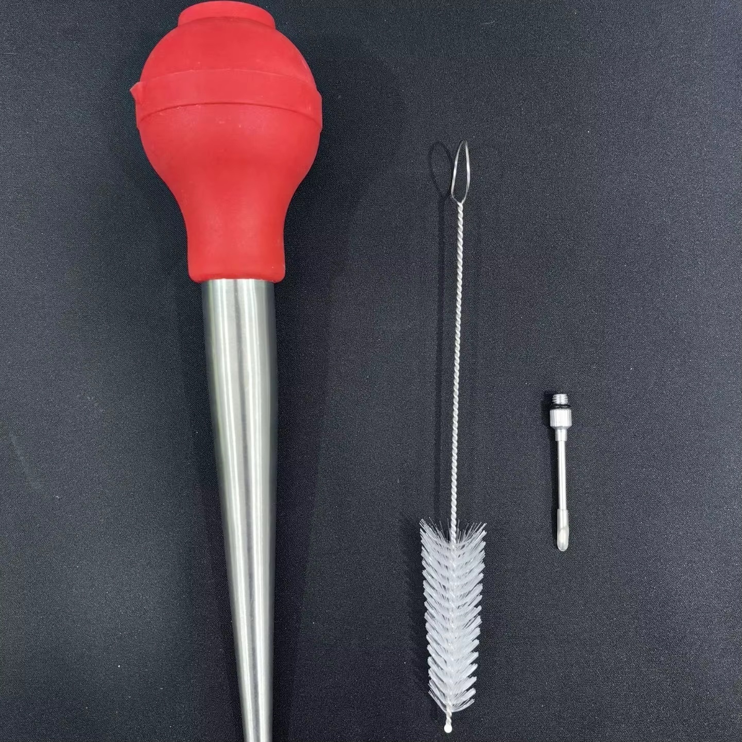 Barbecue Tool Turkey Silicone Basting Pump Plastic Handle Seasoning Tube Flavoring Needle Cleaning Brush Oil Drip Seasoning Pump - Image 14