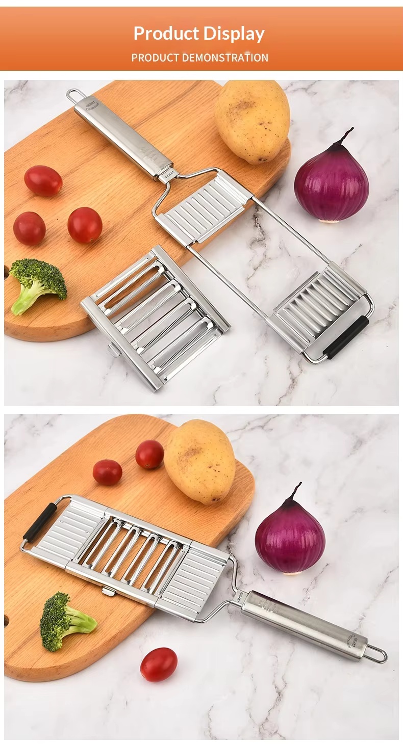 Stainless Steel Manual Multi-Function Potato Shredded Cutter Peeler Household Grater Kitchen Tools - Image 14