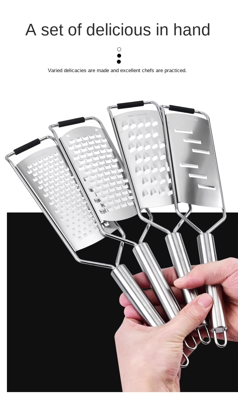 Stainless Steel Automatic Three-in-One Cheese Shaver Scraper Grater Multifunctional Cheese Cutter for Carrots and Corn - Image 15